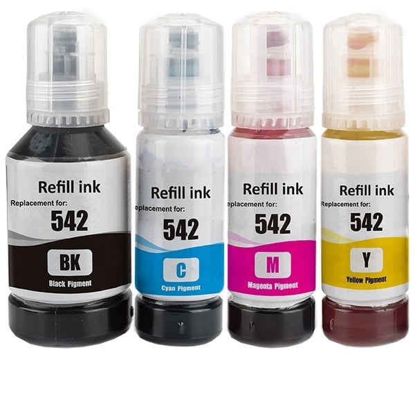 8-Pack Epson T542 Generic Ink Bottle Combo [2BK+2C+2M+2Y]
