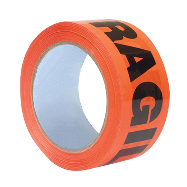 36 Rolls Orange FRAGILE Packaging Tape 48mm x 75m