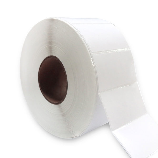 1 Roll 50mm X 25mm Perforated Direct Thermal Labels White - 2000 Labels per Roll