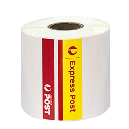 Express Post Perforated Direct Thermal Labels 100mm x 206mm - 300 Labels per Roll