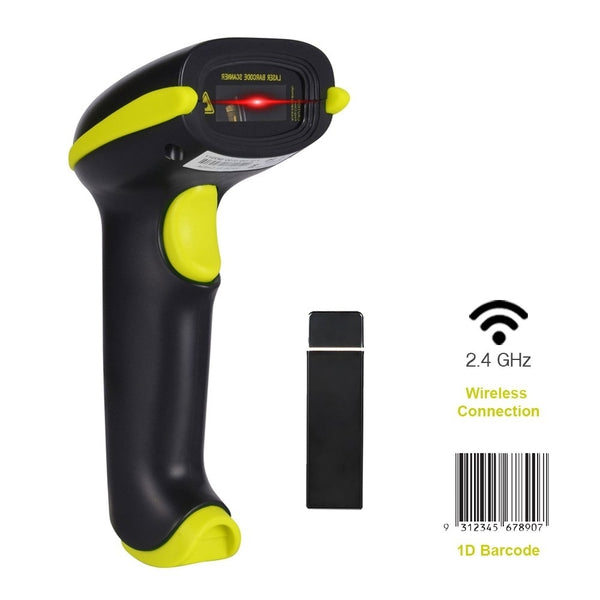 Wireless 1D Laser Bluetooth Barcode Scanner IS-5700LB (Yellow)