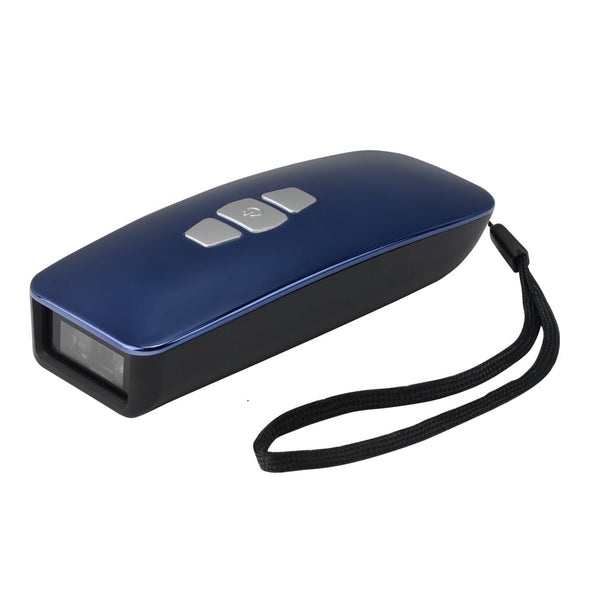 Portable 2D Bluetooth Wireless Barcode QR Code Scanner IS-3200DB (Blue)
