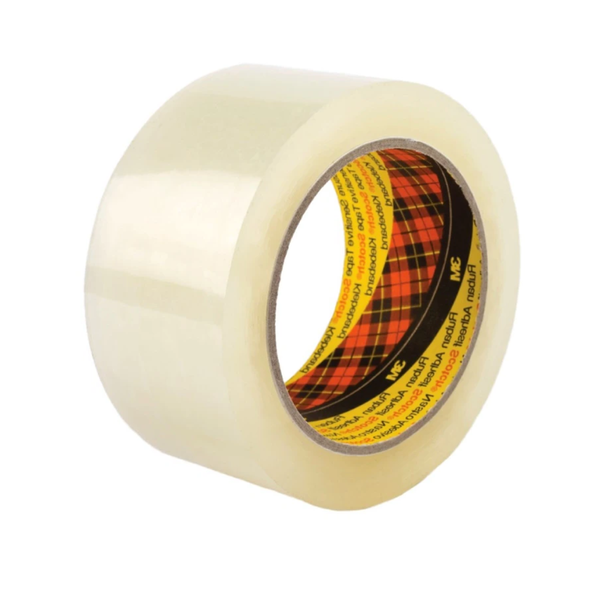 Scotch 370 Clear Packaging Tape 48mm x 75m Box Sealing - Pack of 36 Rolls