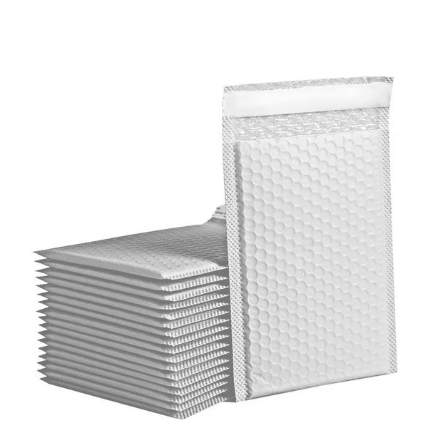 200PCS Poly Bubble Mailer 220mm x 280mm Self-Sealed Padded Envelope Plain White Mailing Bags