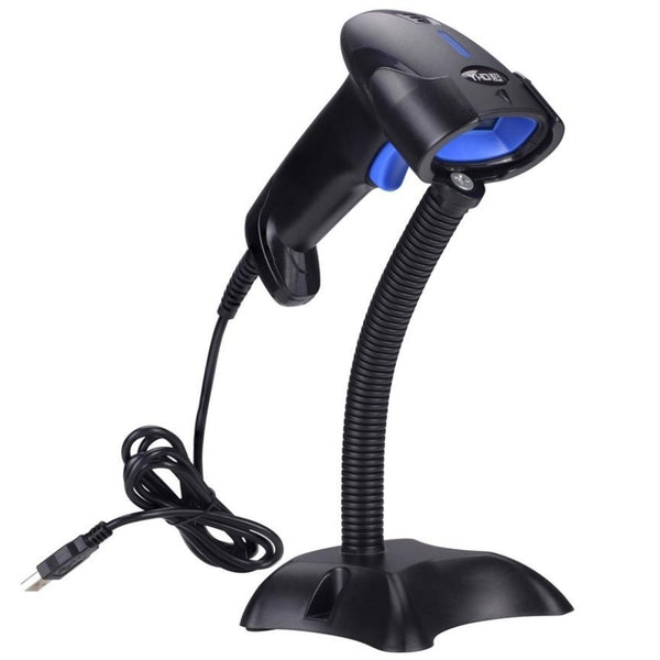 1D Laser USB Wired Barcode Scanner With Stand IS-1100L+