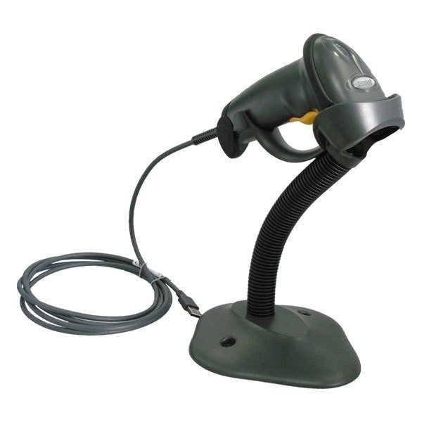 Zebra LS2208 Handheld USB 1D Barcode Scanner with Stand