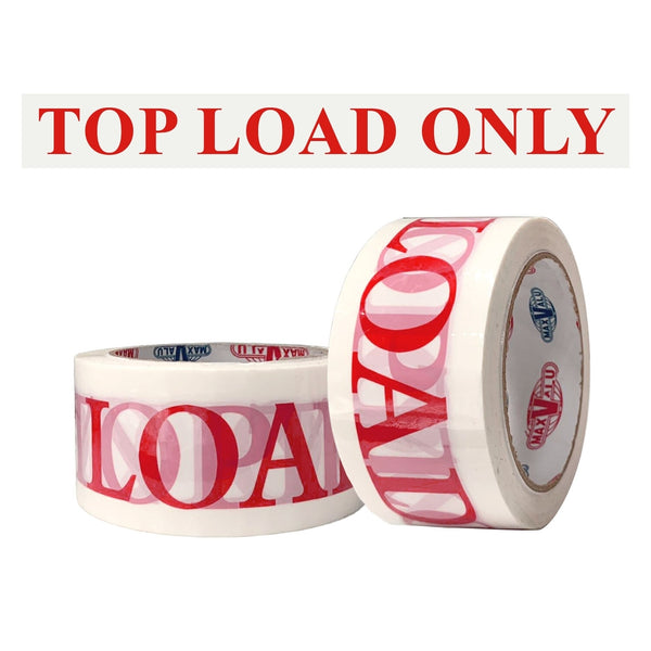6 Rolls White TOP LOAD ONLY Packaging Tape 48mm x 75m