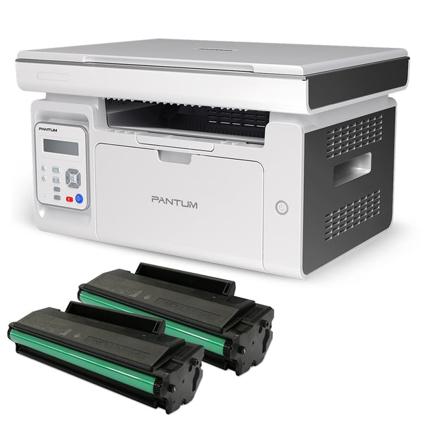 Pantum M6509NW Wireless Mono Multifunction Laser Printer (Print, Scan, Copy) plus Two Original PD-219 Toner Cartridge