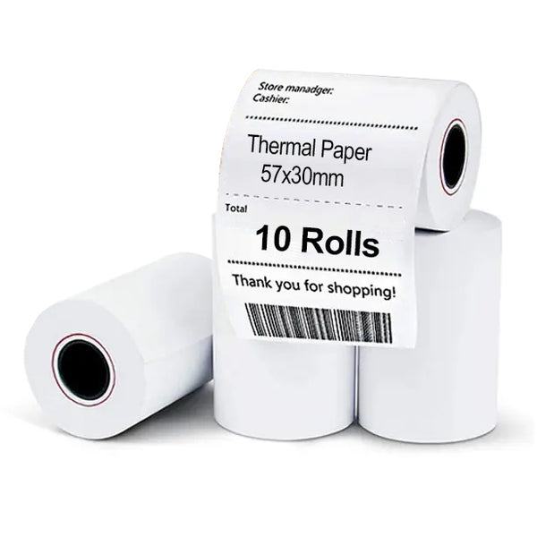 10 Rolls 57x30mm Thermal Paper EFTPOS Roll