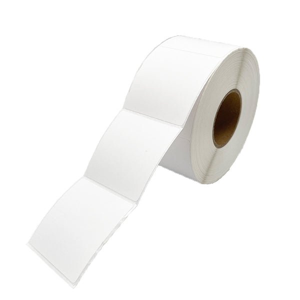 1 Roll 50mm X 50mm Perforated Direct Thermal Labels White - 1000 Labels per Roll