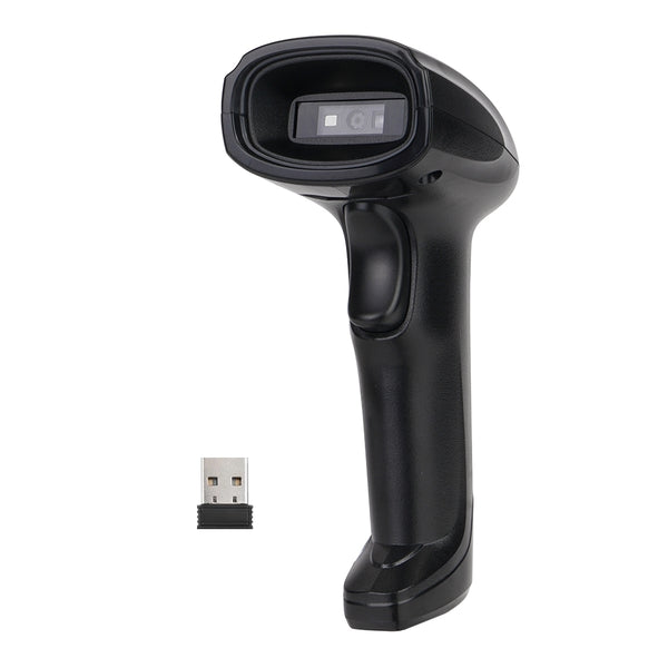 Wireless 2D Barcode Scanner for 1D Barcodes and QR Codes 2.4Ghz Connectivity Black IS-1102DW
