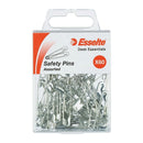 Esselte Safety Pins Silver Assorted Sizes 60 Pack