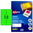 Avery High Visibility Laser Shipping Labels