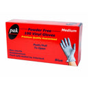 Powder Free Vinyl Gloves Pack of 100 - Available in S / M /L / XL