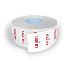 100 Rolls Freezer Grade 'USE BY' Labels 21x12mm for Single Line Pricing Guns