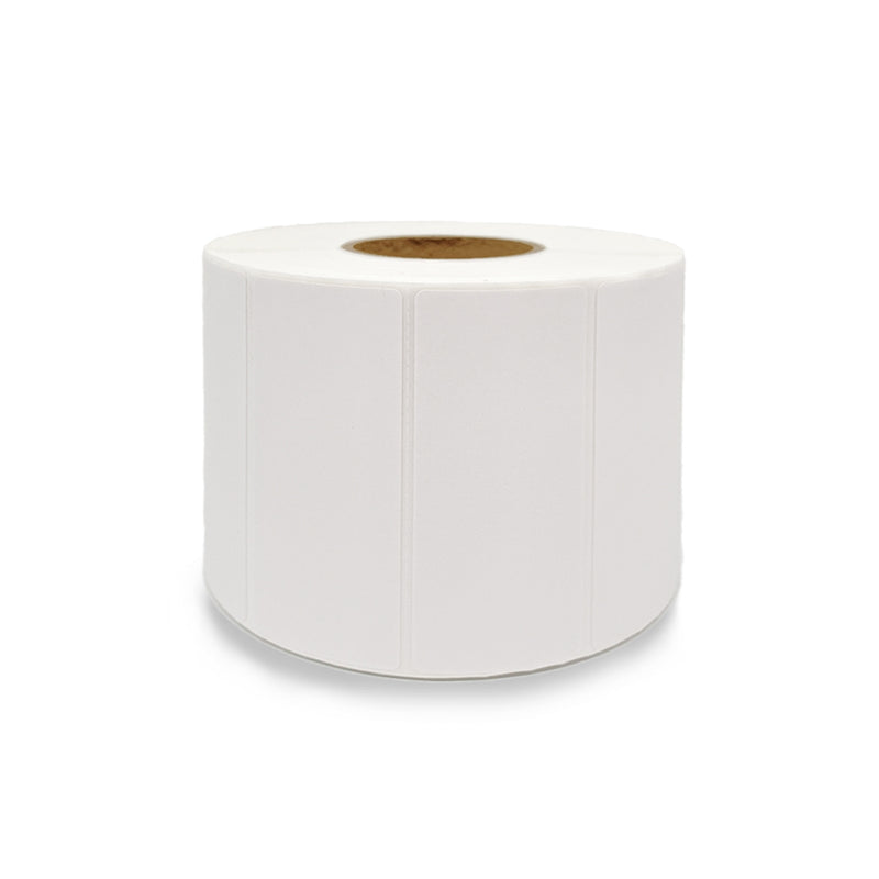 6 Rolls 70mm X 30mm Perforated Direct Thermal Labels White - 1600 Labels per Roll