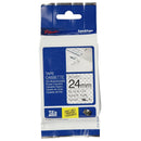 Original Brother TZe-SE5 TZeSE5 24mm Black Text on White Security Laminated Tape - 8 metres