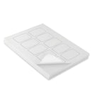 LabelMax A4 White Self Adhesive Paper Laser Inkjet Sticker Labels 70 x 50mm Barrel - 10 Labels Per Sheet (Die-Cut)