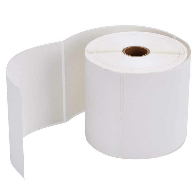 60 Rolls 100mm X 150mm Perforated Direct Thermal Labels White - 500 Labels per Roll (with 25mm Core)