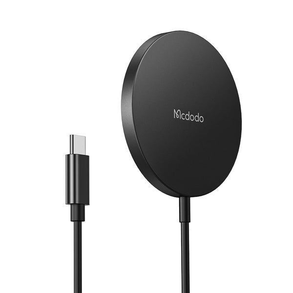 15W Magnetic Wireless Charger Ultra-Thin Design and Strong Magnetic with Built-in USB-C cable