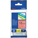 3 x Original Brother TZe-441 TZe441 18mm Black Text on Red Laminated Tape - 8 meters