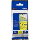 Original Brother TZe-S631 TZeS631 12mm Black Text on Yellow Strong Adhesive Laminated Tape - 8 metres