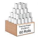 60 Rolls 57x38mm Thermal Paper EFTPOS Roll