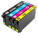 4 Pack Epson 812XXL Black + 812XL CMY (C13T02K192 + C13T05E292-C13T05E492) Generic High Yield Ink Cartridge Combo [1BK,1C,1M,1Y]