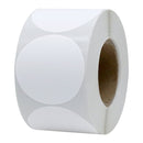 40mm Round Circle Direct Thermal Labels White - 1200 Labels per Roll