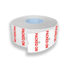 Freezer Grade 'PACKED ON' Labels 21x12mm for Single Line Pricing Guns