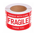 Fragile Shipping Label Handle With Care Warning Adhesive Sticker 76x50mm (500 Labels per Roll)
