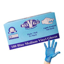 Lightly Powdered Vinyl Gloves - Available in S/M/L/XL