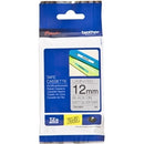 Original Brother TZe-M931 TZeM931 12mm Black Text on Matt Silver Laminated Tape - 8 metres