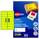 Avery High Visibility Laser Shipping Labels