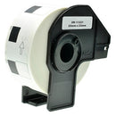 10 x Generic Brother DK-11221 DK11221 Black Text on White 23mm x 23mm Die-Cut Paper Label Roll - 1000 labels per roll
