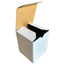100PCS Mailing Box 80 x 80 x 100mm Shipping Carton Candle Packaging White Cardboard Box