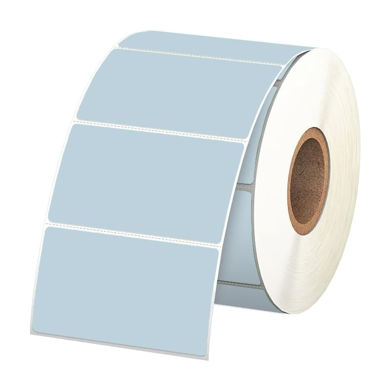 20 Rolls 57mm X 32mm Perforated Direct Thermal Labels Blue - 2000 Labe