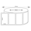 50mm X 25mm Perforated Direct Thermal Labels White - 2000 Labels per Roll