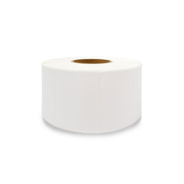 12 Rolls 50mm X 35mm Perforated Direct Thermal Labels White - 1400 Labels per Roll