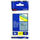 5 x Original Brother TZe-561 TZe561 36mm Black Text on Blue Laminated Tape - 8 metres