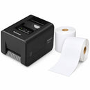 Honeywell PC42E-T 203DPI Thermal Desktop Barcode Label Printer 4-Inch Supports Direct and Thermal Transfer Printing - with Ethernet & USB + 24 Rolls 100mm X 150mm Perforated Direct Thermal Labels White Bundle