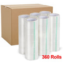 360 Rolls High Capacity Clear Packaging Tape 48mm x 100m Carton Sealing & Packing Tape