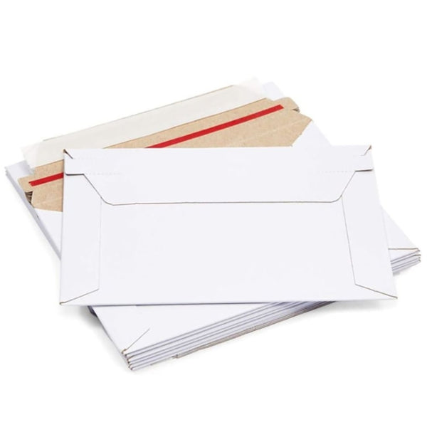 300PCS Rigid Mailer 170 x 230mm 700gsm Hard Tough Card Envelope for A5 Documents