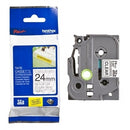 3 x Original Brother TZe-S151 TZeS151 24mm Black Text on Clear Strong Adhesive Laminated Tape - 8 metres