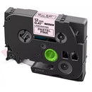 Generic Brother TZe-MQE31 TZeMQE31 12mm Black on Pastel Pink Laminated Tape - 4 metres