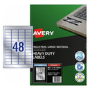 Avery Silver Heavy Duty Identification Laser Labels