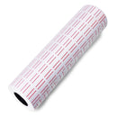 White Price Labels with Red Lines 21x12mm for Single Line Pricing Guns