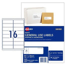 Avery White General Use Labels