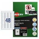 Avery  Durable Heavy Duty White Laser Labels