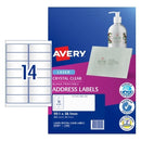 Avery Crystal Clear Laser Labels